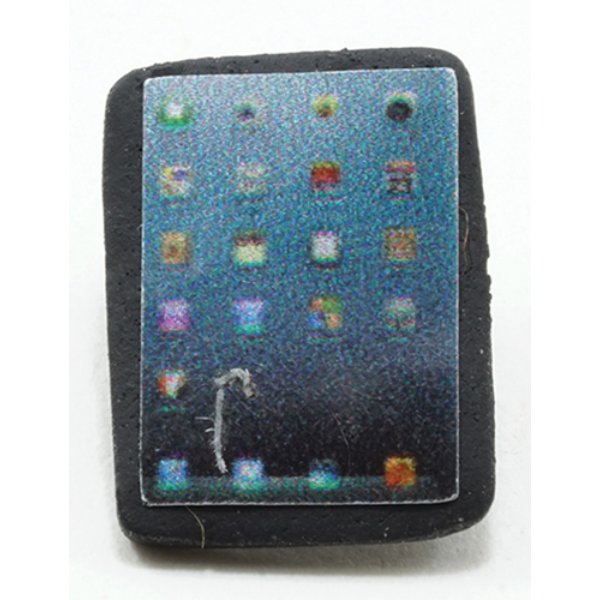 IM65579 Tablet for Dollhouse Miniature - Black
