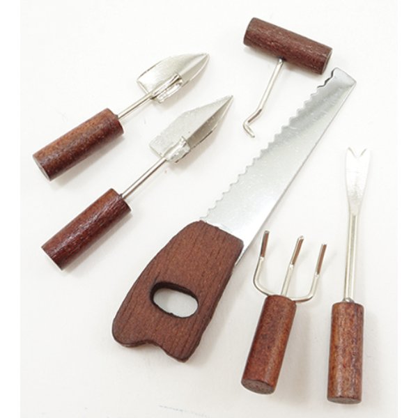 IM65690 Tool Set for Dollhouse Miniature - 6 Piece