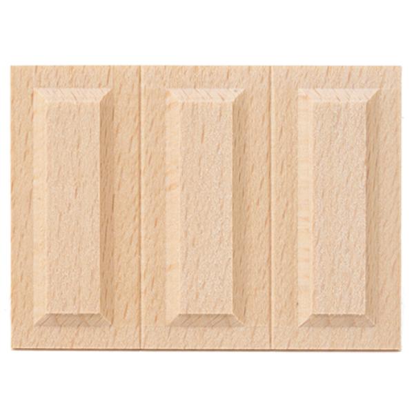 CLA71070 2.12 x 0.12 x 3 in. Wainscot Panel for Dollhouse Miniature - 3 Panels per Sheet
