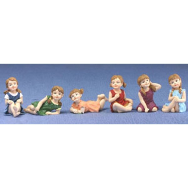 DDL1210 Assorted Young Girl Doll for Dollhouse Miniature