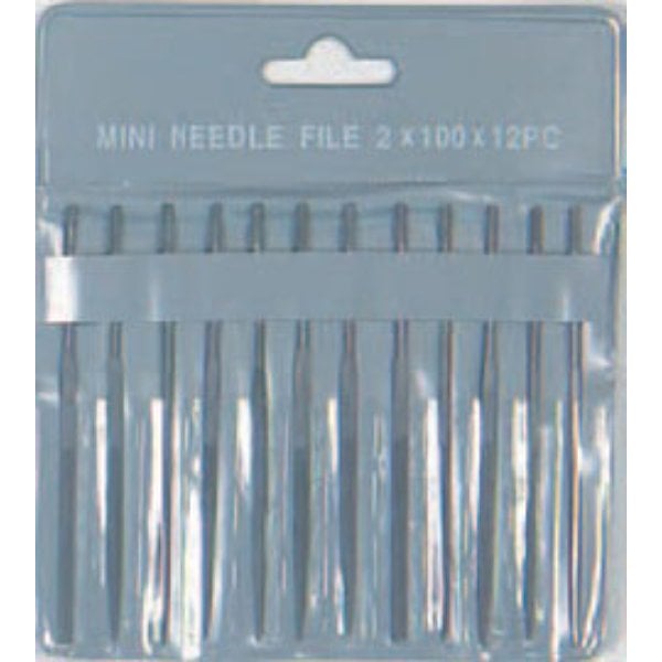 EXL55608 4 in. Mini Needle File Set for Dollhouse Miniature - 12 Piece