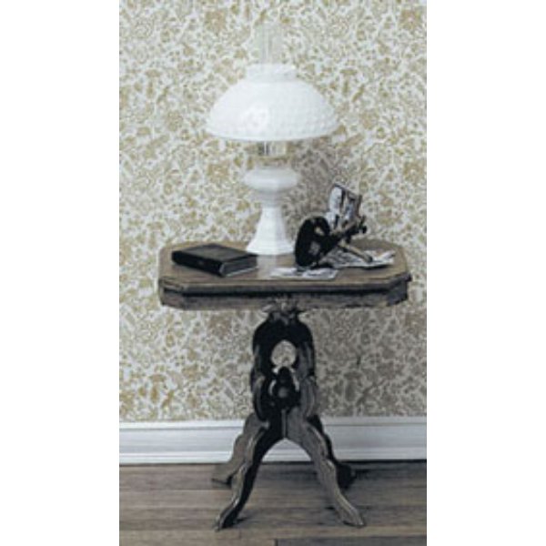 CB2425BR M-550 Victorian Table Mini Kit for Dollhouse Miniature - Brown