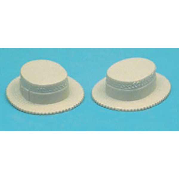 CB2713 Straw Hat for Dollhouse Miniature - 2 Piece