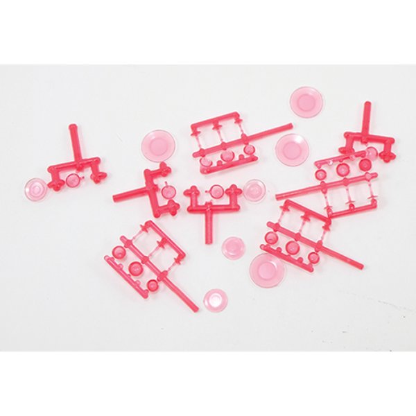 CB99-110C 4 Place Cranberry Dishes & Stemware Kit for Dollhouse Miniature - 24 Piece