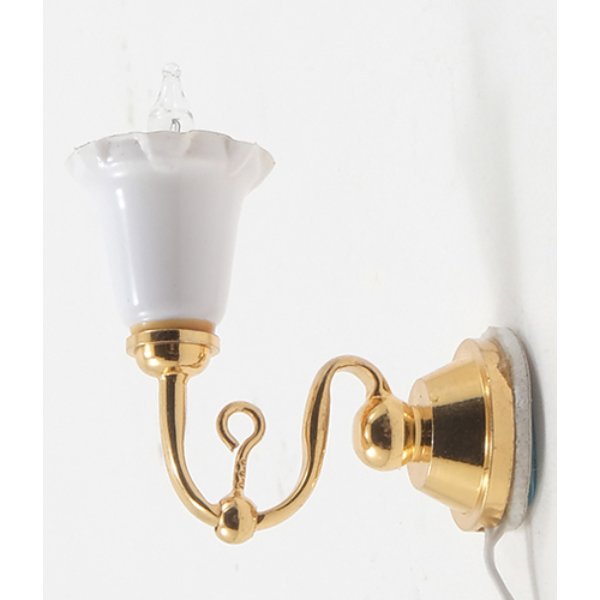 MH636 Wall Sconce for Dollhouse Miniature - 1 Tulip