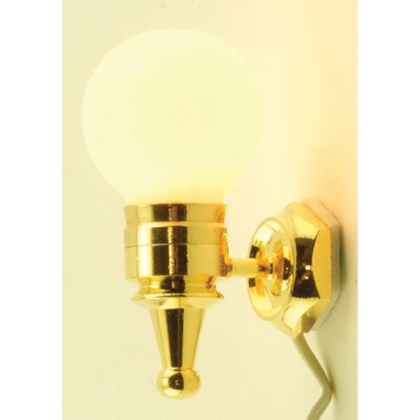 MH846 Wall Sconce for Dollhouse Miniature - Removable Globe