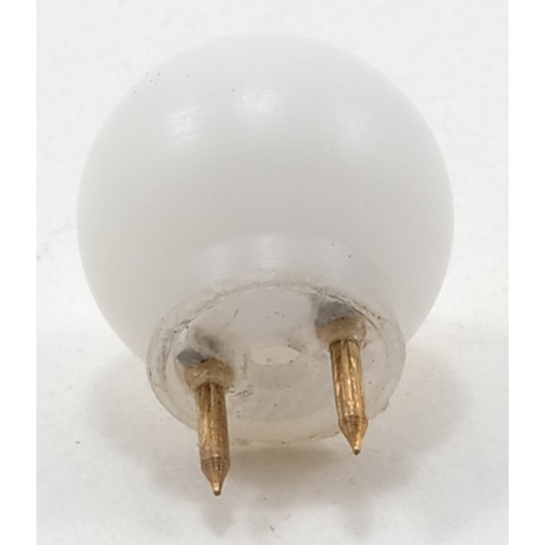 MH45021 Round White 12V Pin-in Ceiling Globe for Dollhouse Miniature