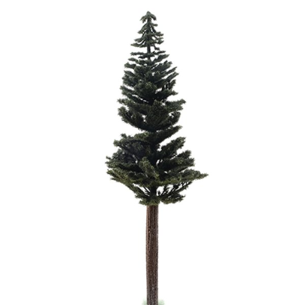 CA0571 12 in. Tall Lodgepole Pine Tree on Spike for Dollhouse Miniature