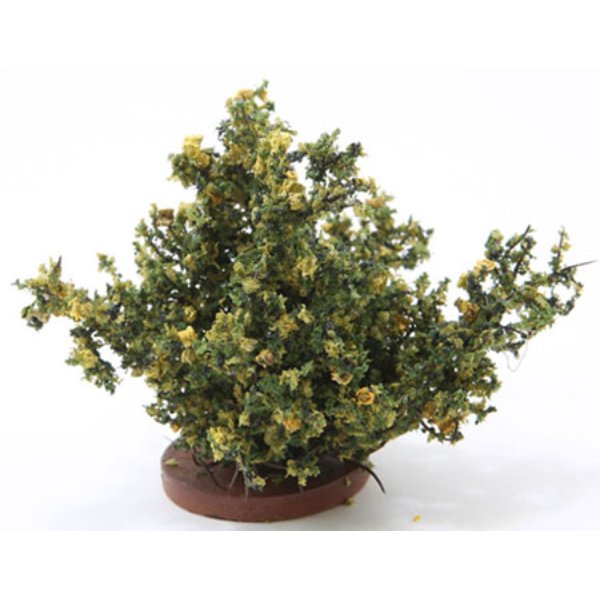 CARBLY Rose Bush for Dollhouse Miniature - Yellow - Large