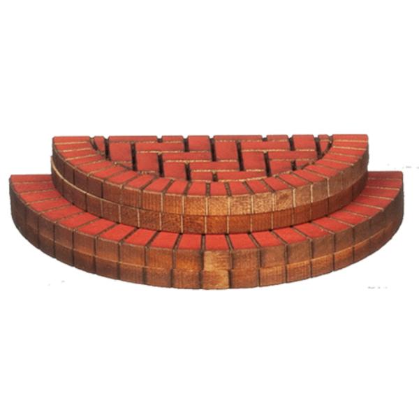 AS550DBL 3.5 x 0.75 in. Double Step for Dollhouse Miniature