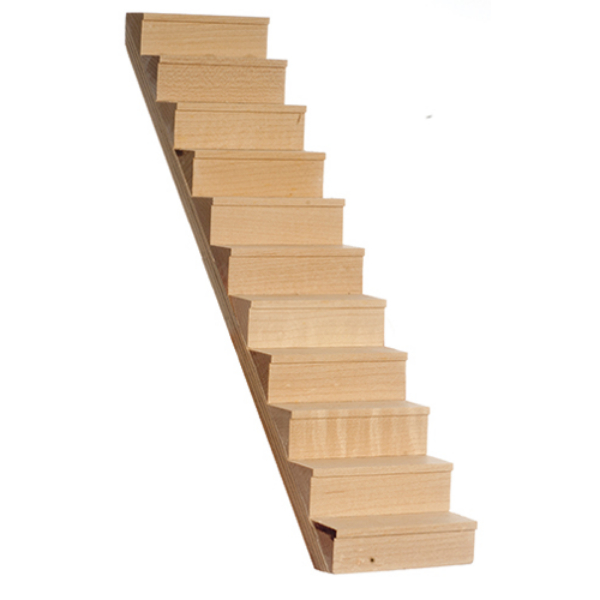 AS89 10 in. Wooden Staircase with Treads