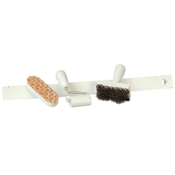 AZB0313 Paint Set for Dollhouse Miniatures - White - 4 Piece