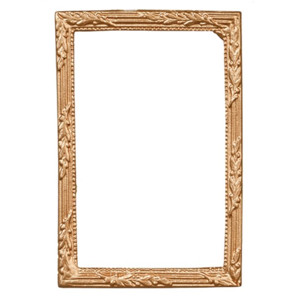 AZB0428 1.5 x 2.25 in. Gold Frame for Dollhouse Miniature