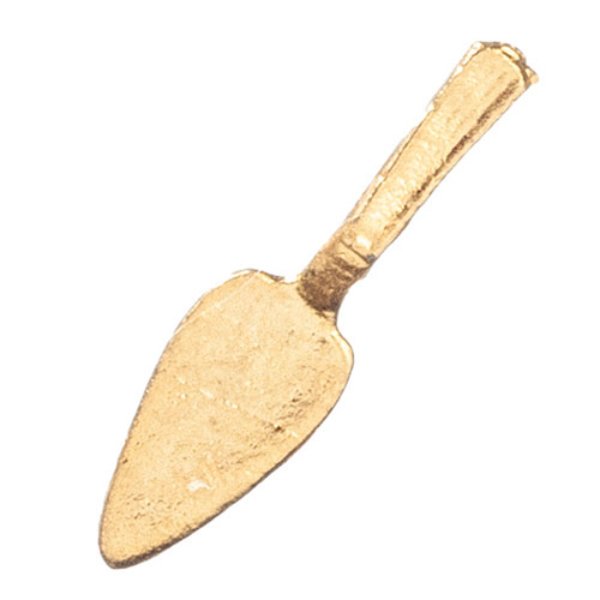 AZA9982 Cake Server for Dollhouse Miniature - Gold