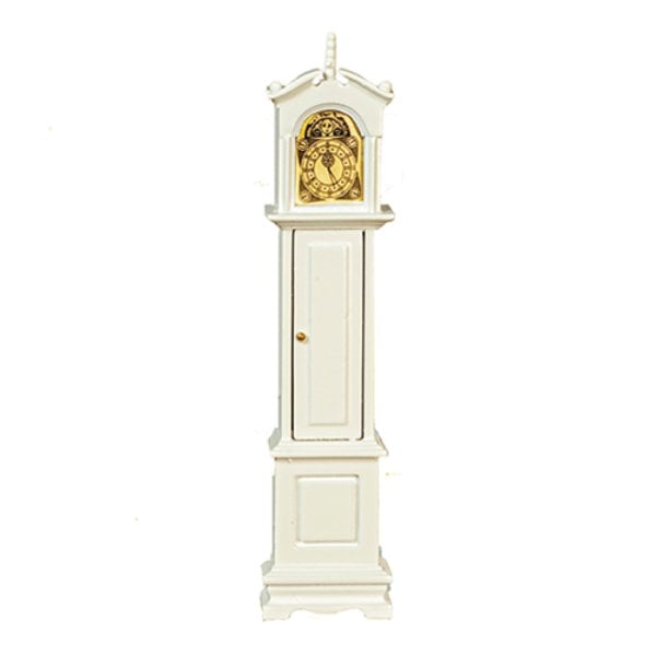 AZD6419 Grandfather Clock for Dollhouse Miniature - White