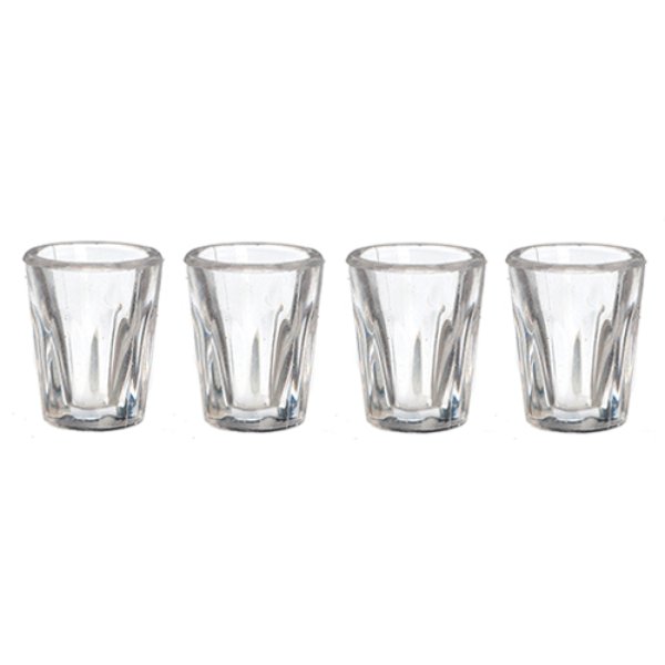 AZG7263 Bistro Glasses Set for Dollhouse Miniature - 4 Piece