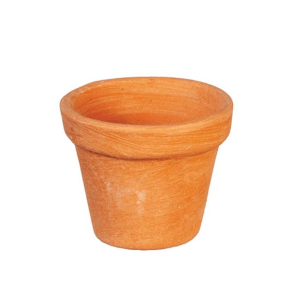 AZG6472 Small Terra Cotta Pot for Dollhouse Miniature