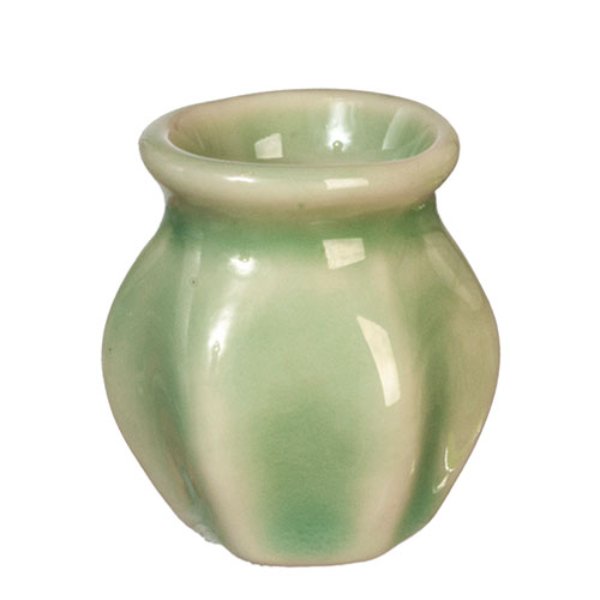 AZG6578 Green Vase for Dollhouse Miniature