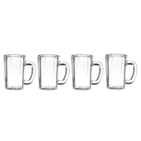 AZG7273 Beer Mugs Set for Dollhouse Miniature - 4 Piece