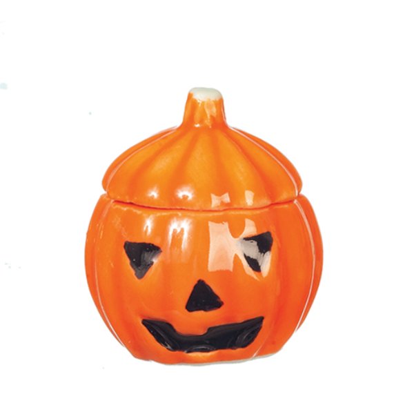 AZG7763 Ceramic Jack-O-Lantern for Dollhouse Miniature