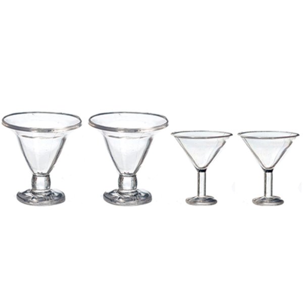 AZG7275 Ice Cream Cups Set for Dollhouse Miniatures - 4 Piece