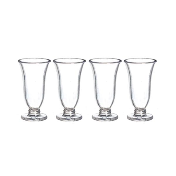 AZG7436 1 x 0.5 x 0.5 in. Clear Vases for Dollhouse Miniature - 4 Piece