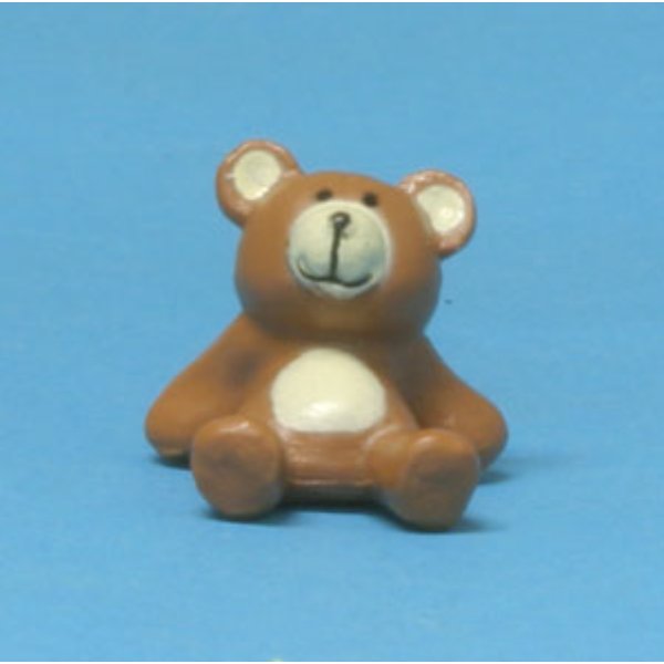 CARF6530 0.62 in. Seated Teddy Bear for Dollhouse Miniature
