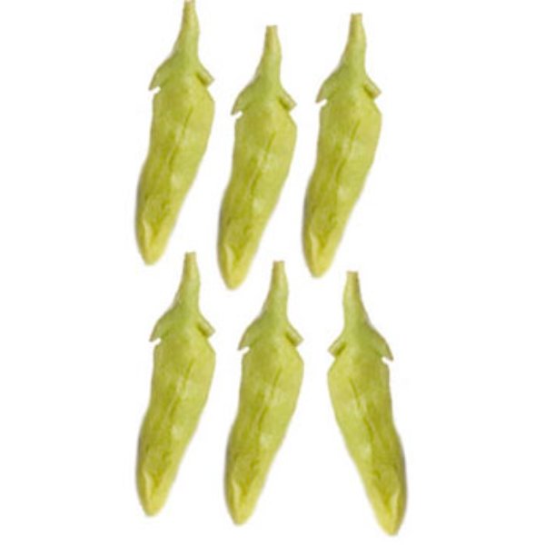 FCA3260 Snap Peas for Dollhouse Miniature - 6 Piece