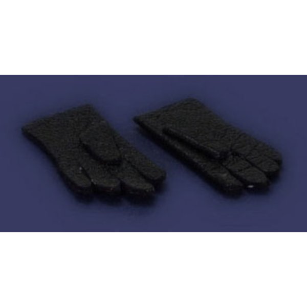 FCA1770BK Glove for Dollhouse Miniature - Black - Pack of 2