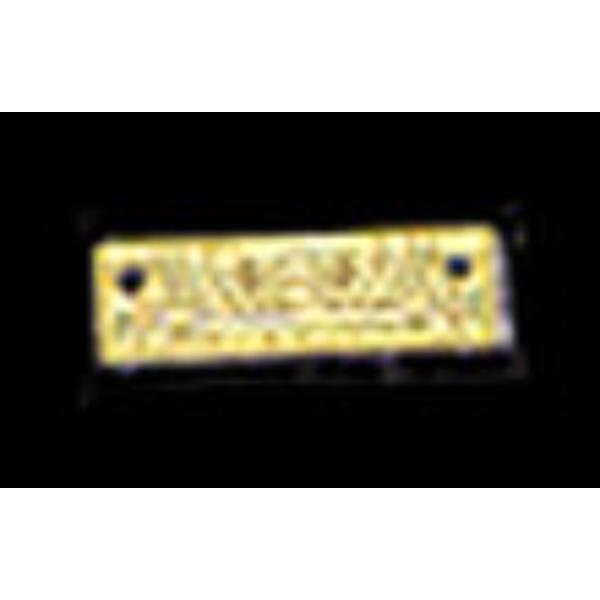 CAT12 Brass Golden Ace Harmonica for Dollhouse Miniature