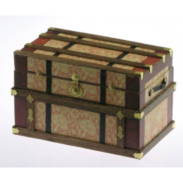CATCPT111 Lithograph Wooden Trunk Kit for Dollhouse Miniature - WM Morris 2