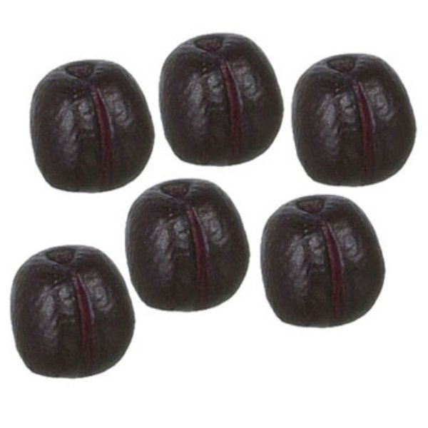 FCA2493 Prune for Dollhouse Miniature - 6 Piece