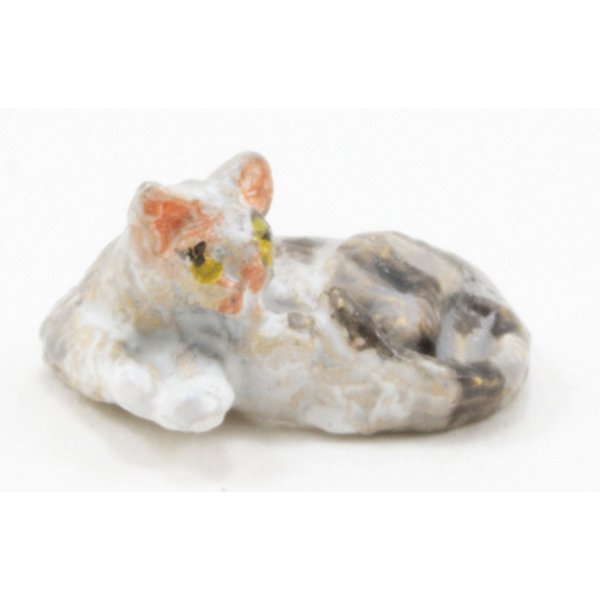 FCA4704G 0.25 in. Cat for Dollhouse Miniature - Gray