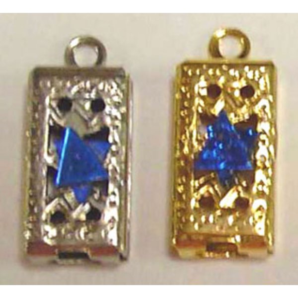 BYBJH15 Plain Mezuzah for Dollhouse Miniature - Silver or Gold