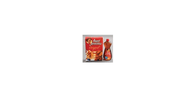 HR54337 Aunt Jemima Pancake Mix & Maple Syrup for Dollhouse Miniature