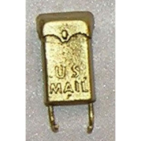 ISL2495 Gold Wall Mailbox for Dollhouse Miniature