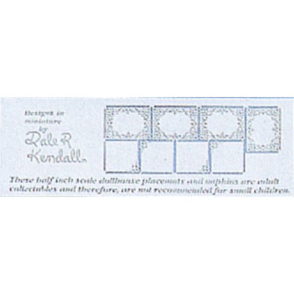 JKM550 0.5 in. Scale Placemats for Dollhouse Miniature