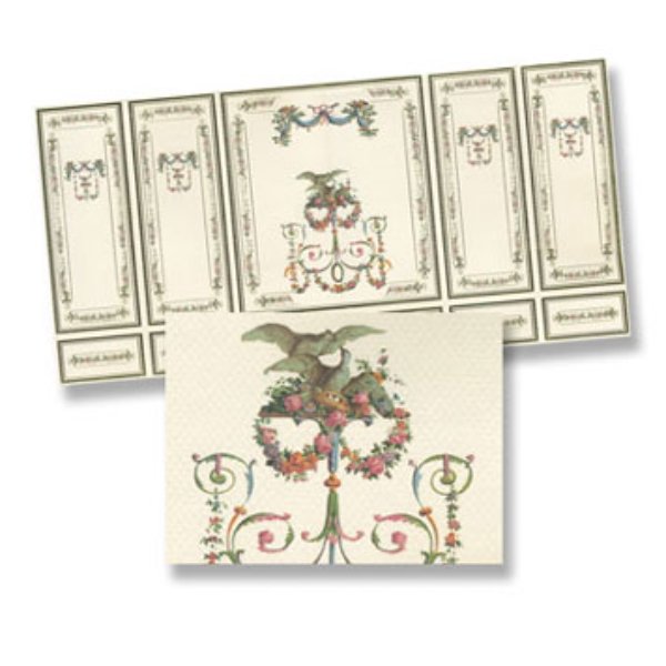 WM34808 Decorative Wall Panel Section for Dollhouse Miniatures