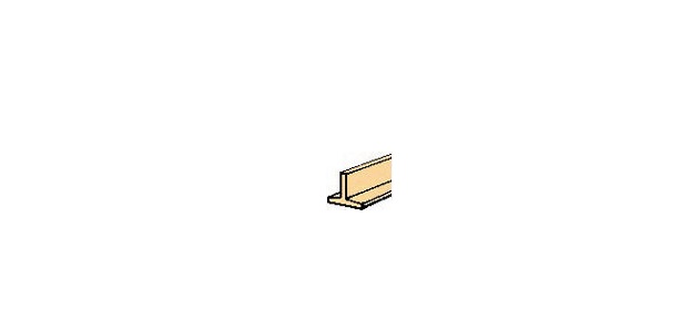 NE511 0.06 in. Tee Structural Shape for Dollhouse Miniature