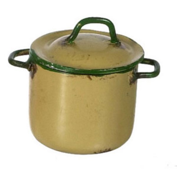 FCAN1352GD Small Pot for Dollhouse Miniature - Gold