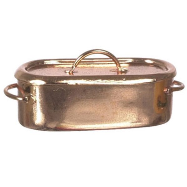 FCAN1364CP Fish Poacher for Dollhouse Miniature - Copper