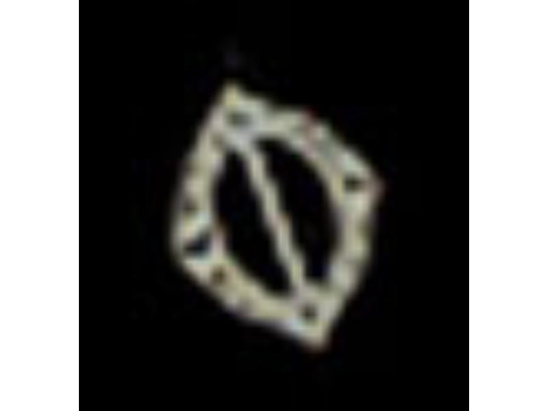 CAT16D Silver Oval Ladies Buckle for Dollhouse Miniatures