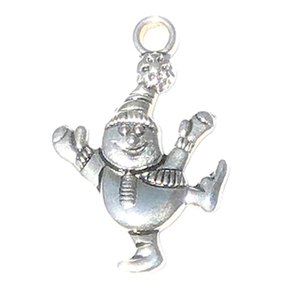 CLD220 Silver Snowman for Dollhouse Miniature