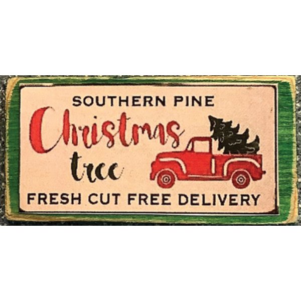 CLD913 Decor Board Sign for Dollhouse Miniature - Christmas Tree