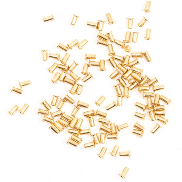CRS711 Small Brass Grommets for Dollhouse Miniature - Pack of 110