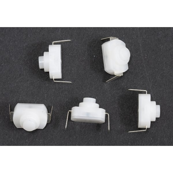 CRS908 1A Current White Snap On-Off Switch for Dollhouse Miniature - Pack of 5