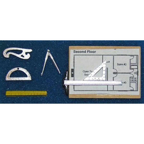 ISL5009 Drafting Set for Dollhouse Miniature