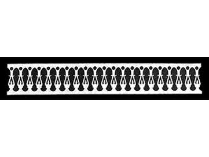 LT1040 6 in. 1-2 Scale Porch Rail for Dollhouse Miniature