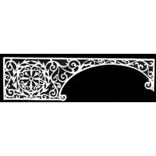 LT501 5 x 1.43 in. Elegant Grille for Dollhouse Miniatures
