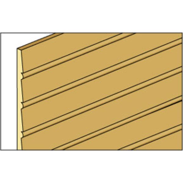 NE389 Cle-16 Beaded Clapboard for Dollhouse Miniature - 0.5 in.